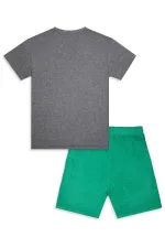 Dino Spray Erkek Çocuk T-shirt Şort Takım