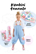 Flowery Girl's Water Party Rainsuit