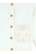 Girl's Knitted Cardigan with Toys