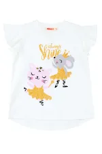 Balerin Hayvanlar Kız Çocuk T-shirt Tayt Takım