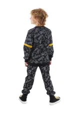 Arabalar Erkek Çocuk Siyah Eşofman Takım