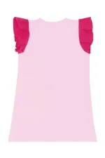 Pembe Kelebek Kız Çocuk Elbisesi