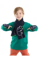 Tırtır Dino Erkek Çocuk Atkı - Eldiven Takım