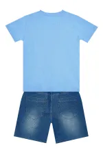 Let's Play Erkek Çocuk T-shirt Denim Şort Takım