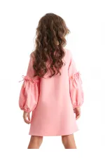 Sevimli Arkadaşlar Kız Çocuk Dokuma Elbise