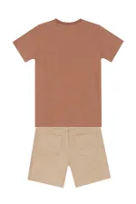 Jeep Mood Erkek Çocuk T-shirt Gabardin Şort Takım