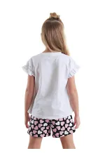 Cute Owl Girl's T-shirt and Shorts Set