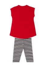 Meow Pow Kız Çocuk T-shirt Tayt Takım