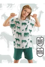 Animals Erkek Çocuk T-shirt Şort Takım