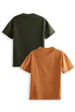 Erkek Çocuk Basic Oversize 2'li T-shirt Takım Erkek Çocuk Basic Oversize 2'li T-shirt Takım