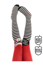 Miyav Pow Kız Çocuk Dantelli Çorap