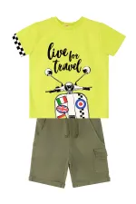 Motosiklet Turu Erkek Çocuk T-Shirt Şort Takım