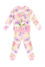 Unicorn Batik Desenli Kız Çocuk Eşofman Takım