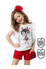Bug Love Kız Çocuk T-shirt Şort Takım