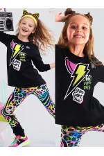 Kanatlı Şimşek Kız Çocuk Tunik Tayt Takım