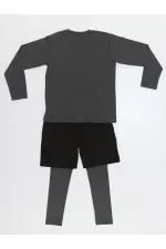 Yo Erkek Çocuk T-shirt Şort Tayt Takım