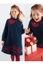 Poppy Girl's Navy Blue Dress
