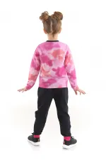 Retro Batik Kız Çocuk T-Shirt Pantolon Takımı