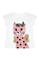 Çita Kız Çocuk T-shirt Pembe Etek Takım