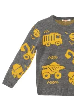 Construction Vehicles Boys' Sweater