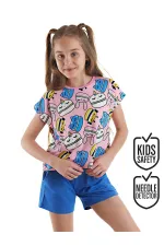 Tatlı Kurabiyeler Kız Çocuk T-shirt Şort Takım Tatlı Kurabiyeler Kız Çocuk T-shirt Şort Takım
