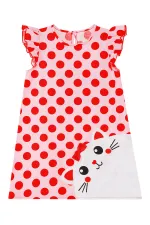 Robe en popeline rose Chubby Cat Girl