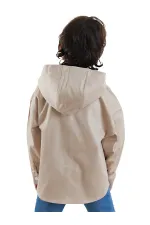 Dino Oversize Gabardine Boys' Shirt Jacket