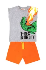 T-Rex Alev Erkek Çocuk T-Shirt Şort Takım