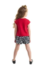 Ballerina Zebra Girl's T-Shirt and Shorts Set