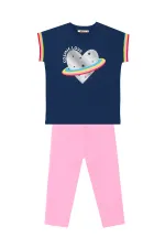 Cosmic Love Kız Çocuk T-Shirt Tayt Takım