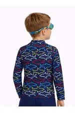 UV Korumalı Köpekbalığı Erkek Çocuk Mayo T-shirt