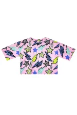 Yıldız ve Şimşek Kız Çocuk T-shirt Şort Takım
