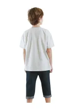 Just Smile Erkek Çocuk T-shirt Kapri Şort Takım