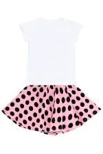 Çita Kız Çocuk T-shirt Pembe Etek Takım
