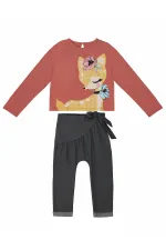 Ceylan Kız Çocuk T-shirt Pantolon Takımı