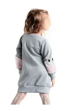 Plush Sleeved Girl's Dress