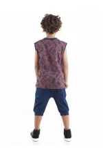 Sea T-shirt Erkek Çocuk T-shirt Kapri Şort Takım