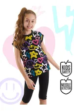 Ensemble T-shirt et legging style streetwear pour filles