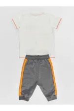 Dino At Work Boys' T-shirt and Capri Shorts Set