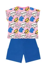 Tatlı Kurabiyeler Kız Çocuk T-shirt Şort Takım Tatlı Kurabiyeler Kız Çocuk T-shirt Şort Takım