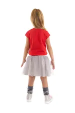 Ensemble T-shirt et jupe tutu en tulle « Meilleurs chats amis » pour fille