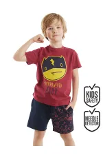 Super Güçlü Erkek Çocuk T-shirt Şort Takım