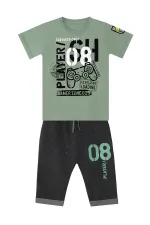 Player 8 Erkek Çocuk T-shirt Kapri Şort Takım