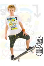 Kaykay Splash Erkek Çocuk T-shirt Kapri Takım