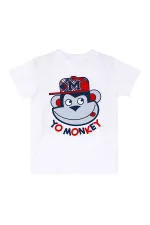 Monkey Ekose Erkek Çocuk T-shirt Şort Takım