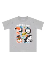 Cool Animals Erkek Çocuk T-shirt Kapri Şort Takım