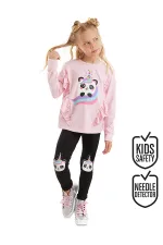 Panda Unicorn Kız Çocuk Tişört Tayt Takım Panda Unicorn Kız Çocuk Tişört Tayt Takım