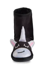 Bottes licorne noires pour fille