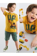 Up Kepçe Erkek Çocuk T-Shirt Şort Takım