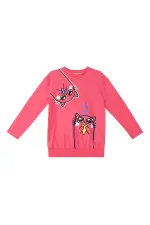 Kanka Kediler Kız Çocuk T-shirt Tayt Takım